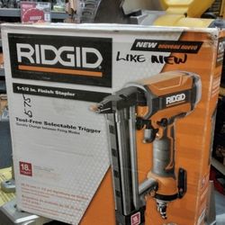 RIDGID 1 - 1/2" IN. FINISH STAPLER 18GA