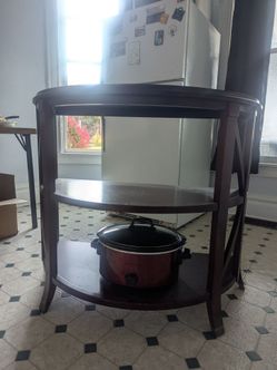Bombay end table/half moon "table"
