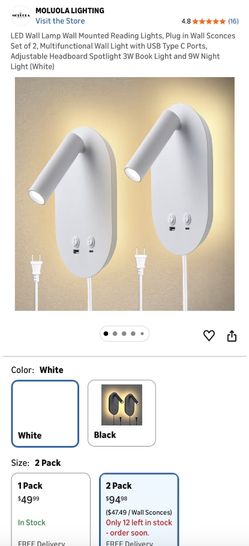 Led Wall Lamp 2 Ways 