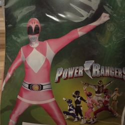 Pink Power Ranger Costume- Halloween Adult Costume 