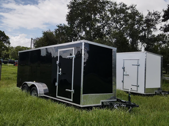 2027/2026 Quality Cargo 7x16 TA Enclosed Trailer Chrome Trim – New – 7,000 GVWR