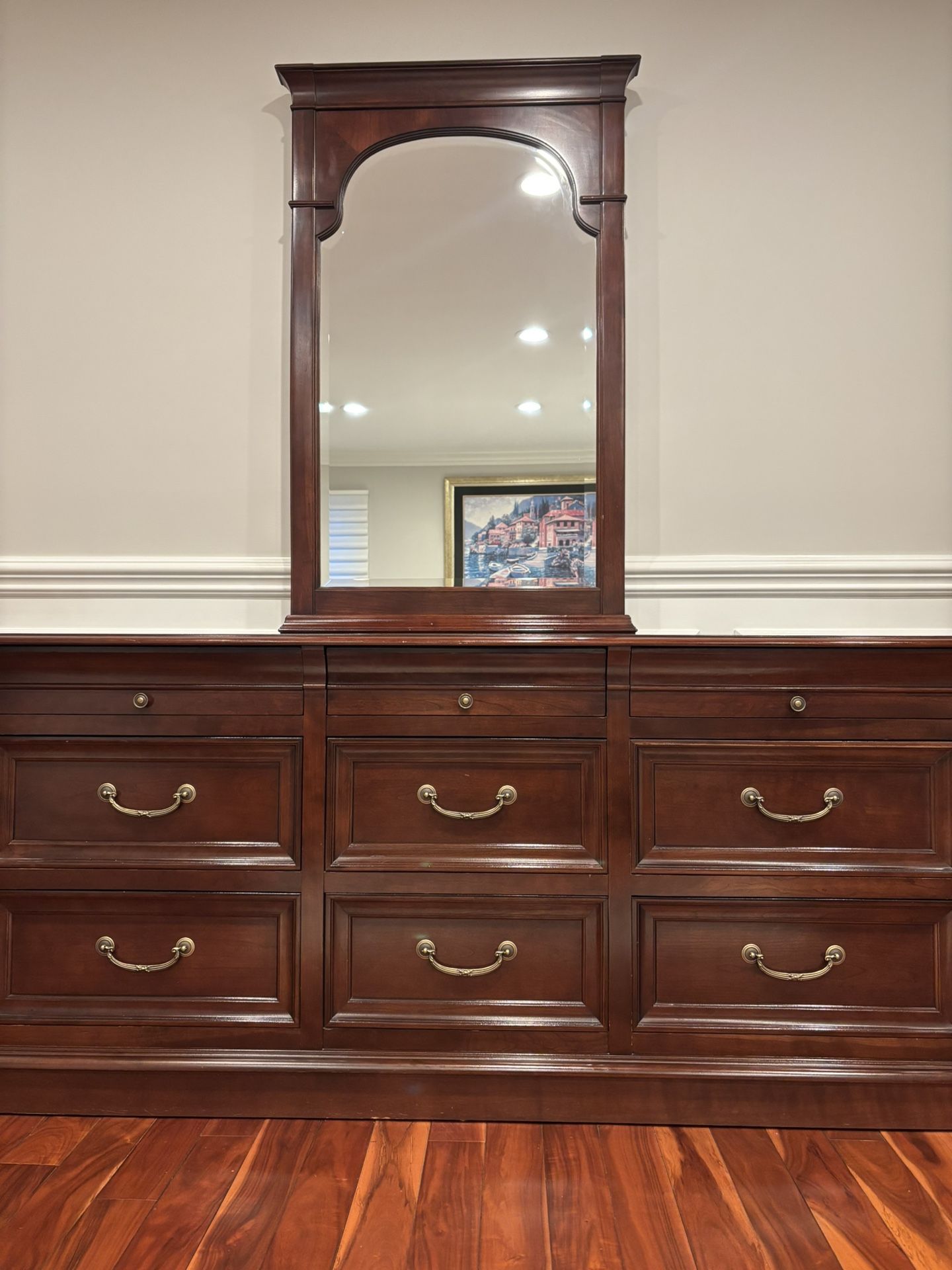 Ethan Allen Dark Cherry Bedroom Set