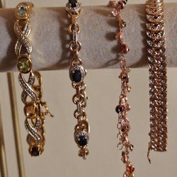 Silver Bracelets On Hand