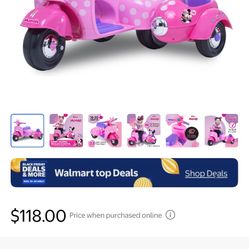 Minnie mouse child’s battery operated trike