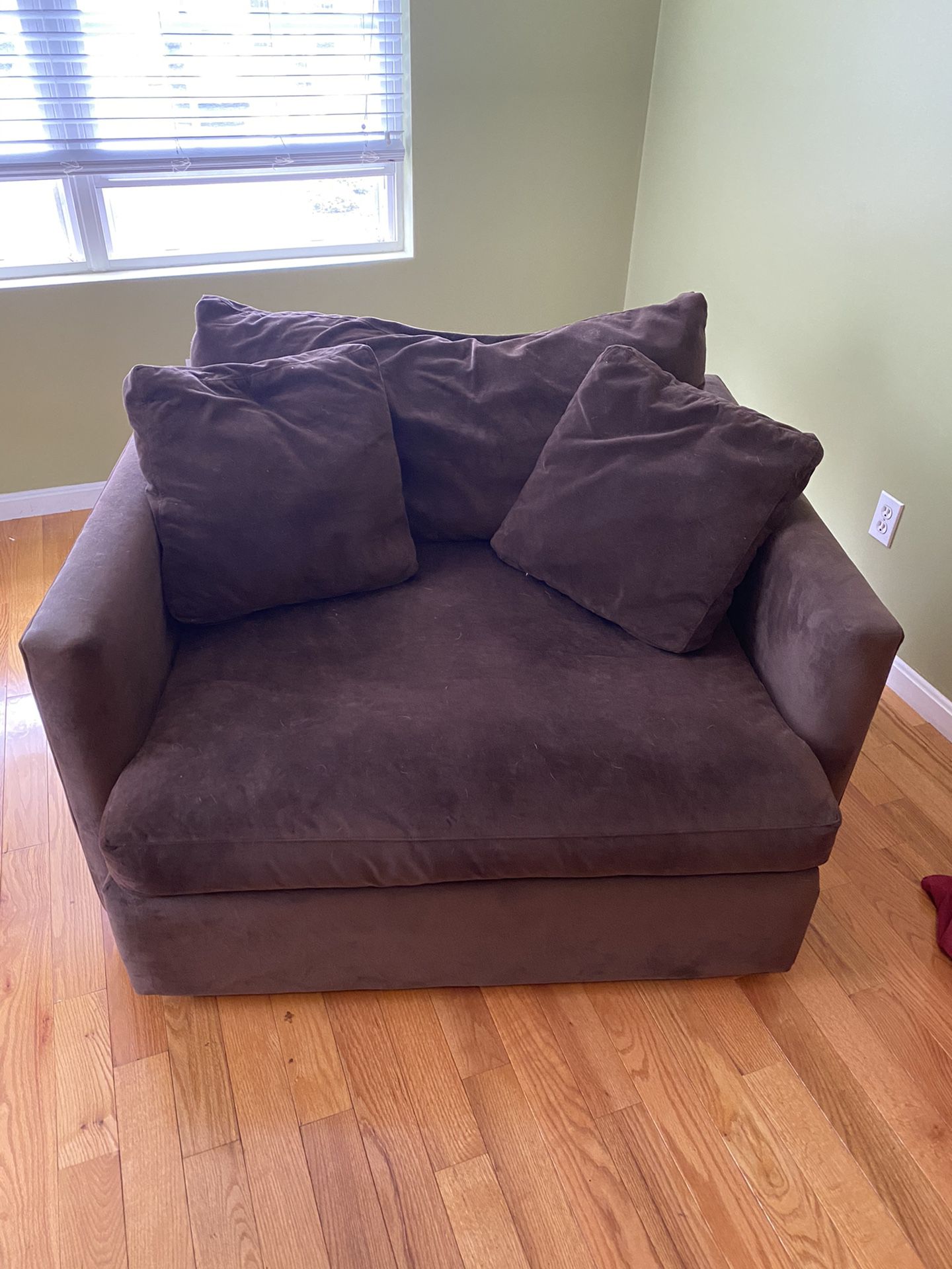 Oversized Chair and Ottoman (Crate & Barrel)