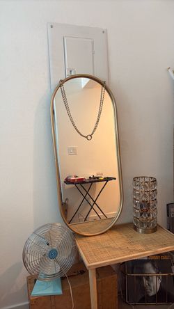 Bronze hanging mirror