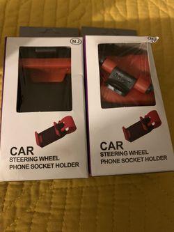 Moblie Phone Holder For Car Steering Wheels