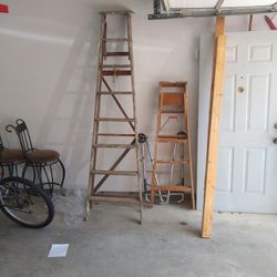8 Ft And 5ft Wood Ladders