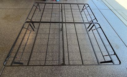 King size metal platform bed frame