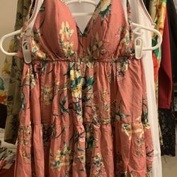 Pink Sexy Doll Dress with Built In Bra