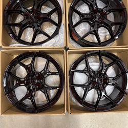 4x NEW 20” 5x114 Black Rims Wheels for Acura, Honda,Nissan,Toyota,Lexus