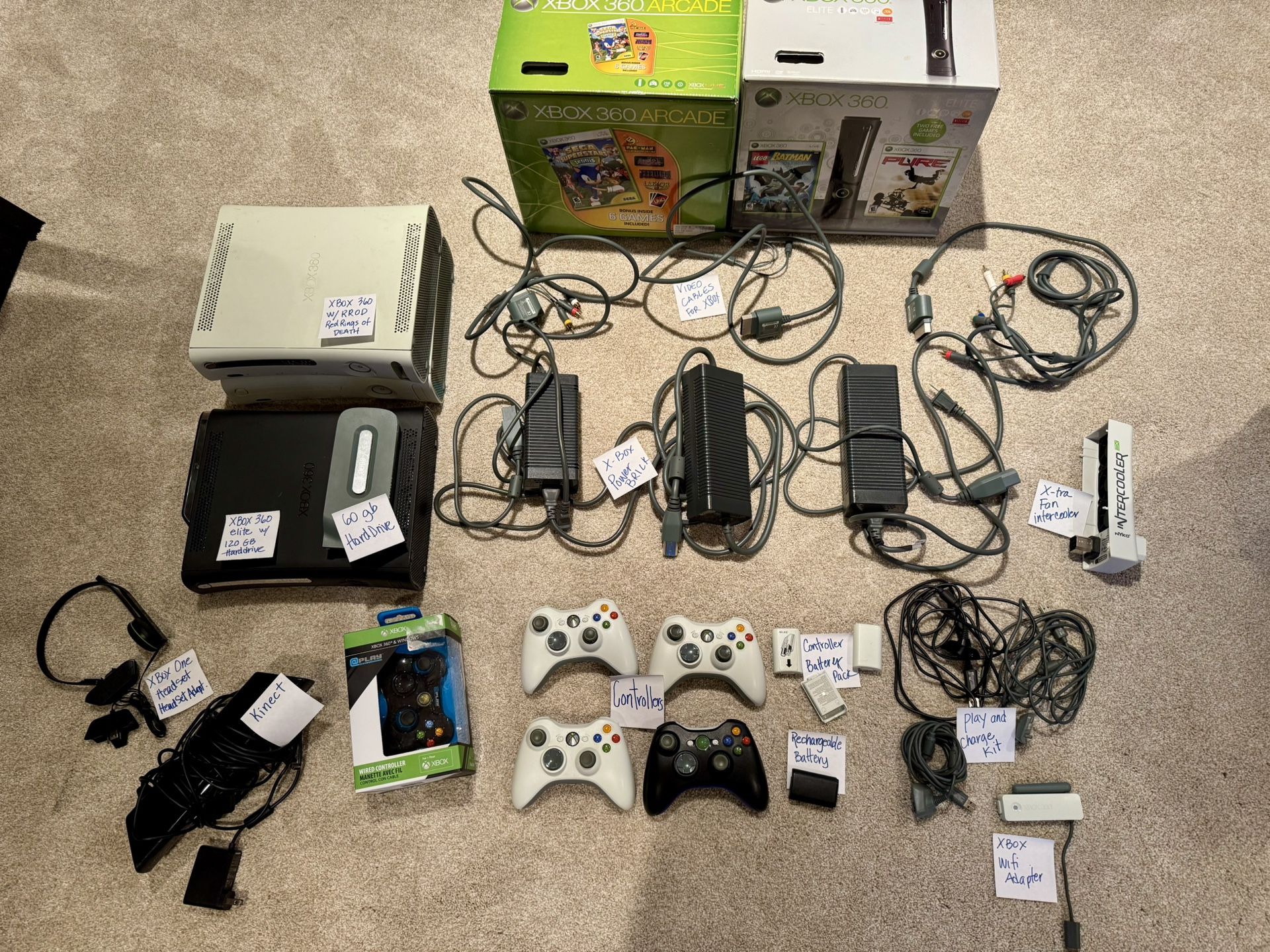 Miscellaneous Xbox 360 items