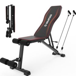 Adjustable Weight Bench Workout Bench for Home Gym, Foldable Workout Bench 700LBS Weight Capacity for Full Body Strength Training,Incline Flat Decline