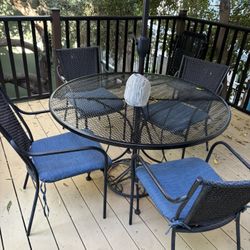 Outdoor Patio Chair Cushions (4) - Blue