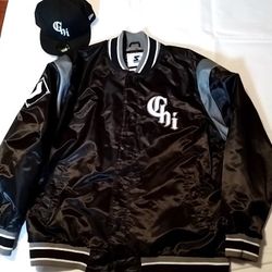 Chi Chicago White Sox Starter Satin Jacket XXL 2x 