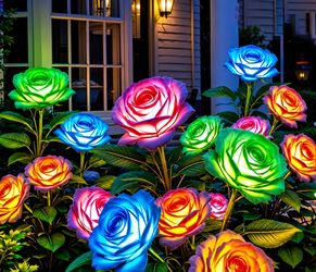 LED Rose Garden Stake Light 8
