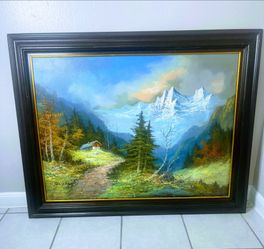 Vintage Oil painting Artist signed