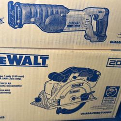 20v DEWALT SAW AND RECIPROCATE SAW TOOL ONLY 
