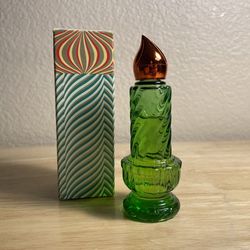 Vintage NIB Avon Christmas Candle Sweet Honesty Perfume Cologne Glass Bottle