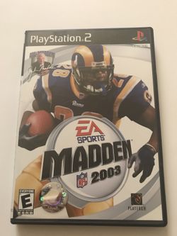 Madden NFL 2003 (Sony PlayStation 2, 2002) Complete with Original Game Case