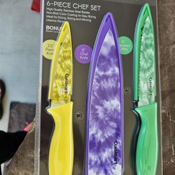 Brand New Cuisinart Knife Sets With Covers 