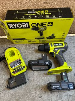 RYOBI 18V 1/2 in. Drill/Driver Kit with (2) Batteries and Charger
