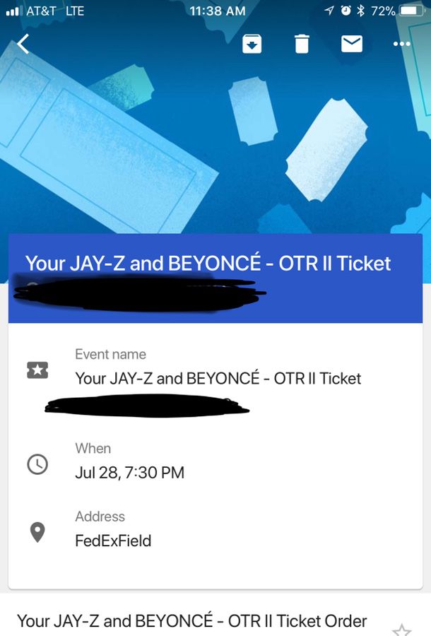 OTRII Beyonce and Jay-Z great tickets great price!!!250