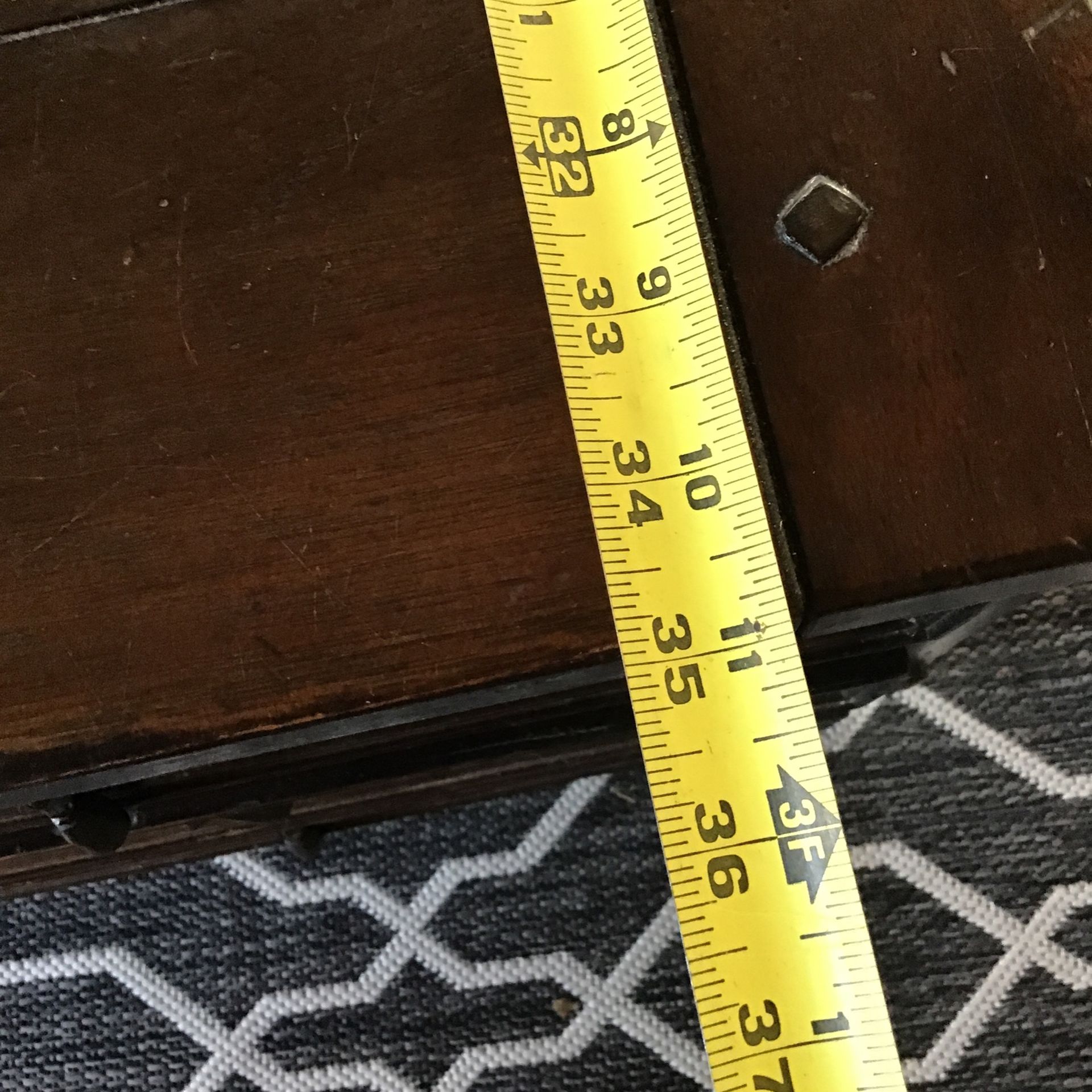 Large Beautiful South Cone Peru Coffee Table Old Style Real Wood 4 By 3 Large Art Drawer