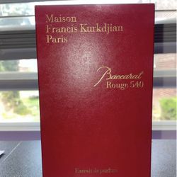 Maison Francis Kurkdjian Paris Baccarat Rouge 540