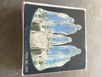 Small glass nativity scene