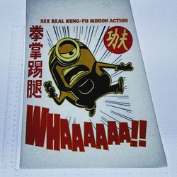 Iron On Heat Transfer  Good For T-shirts Sweaters Jackets T Shirt Design Size Is About 12x10 Minions #343