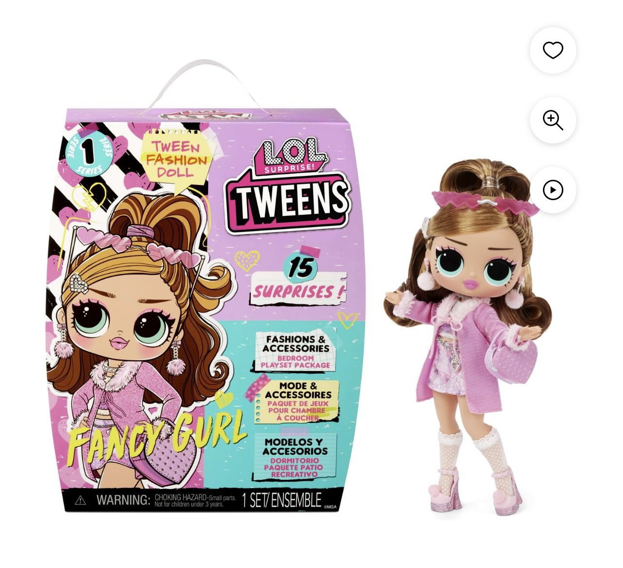 Brand New  LOL Surprise Tweens Fashion Doll Fancy Gurl, Great Gift for Kids Ages 45 6+ 