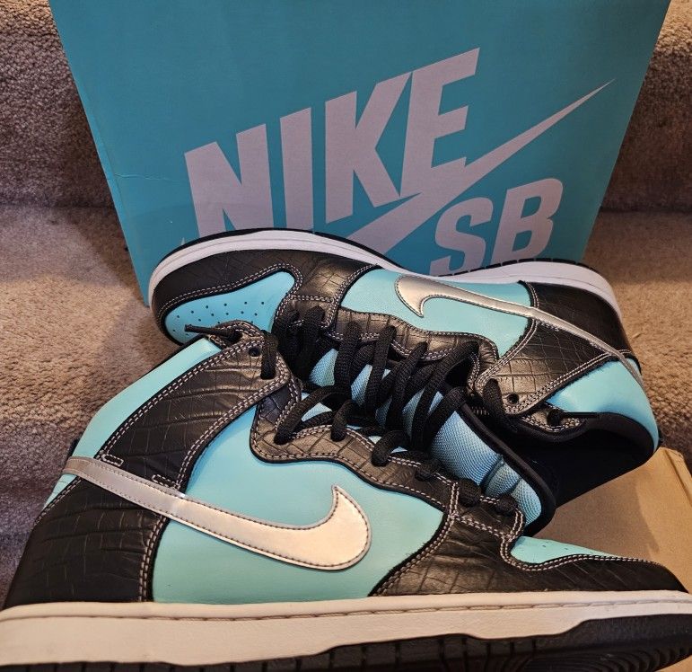 Diamond Supply x Dunk High Premium SB 'Tiffany' size