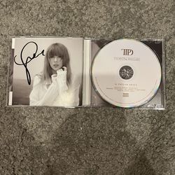 Taylor Swift The Tortured Poets Department CD & Hand Signed Photo