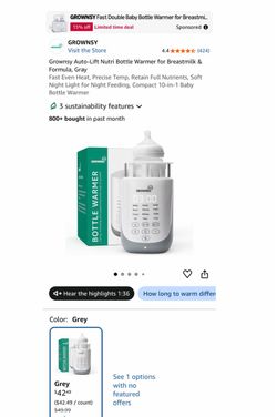 Grownsy Bottle Warmer/Calentador de Biberones