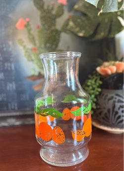Vintage Ancho Hocking Orange Juice Jug