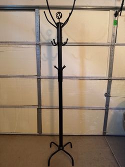 Black coat rack