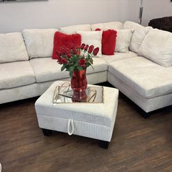 Beige Sectional 
