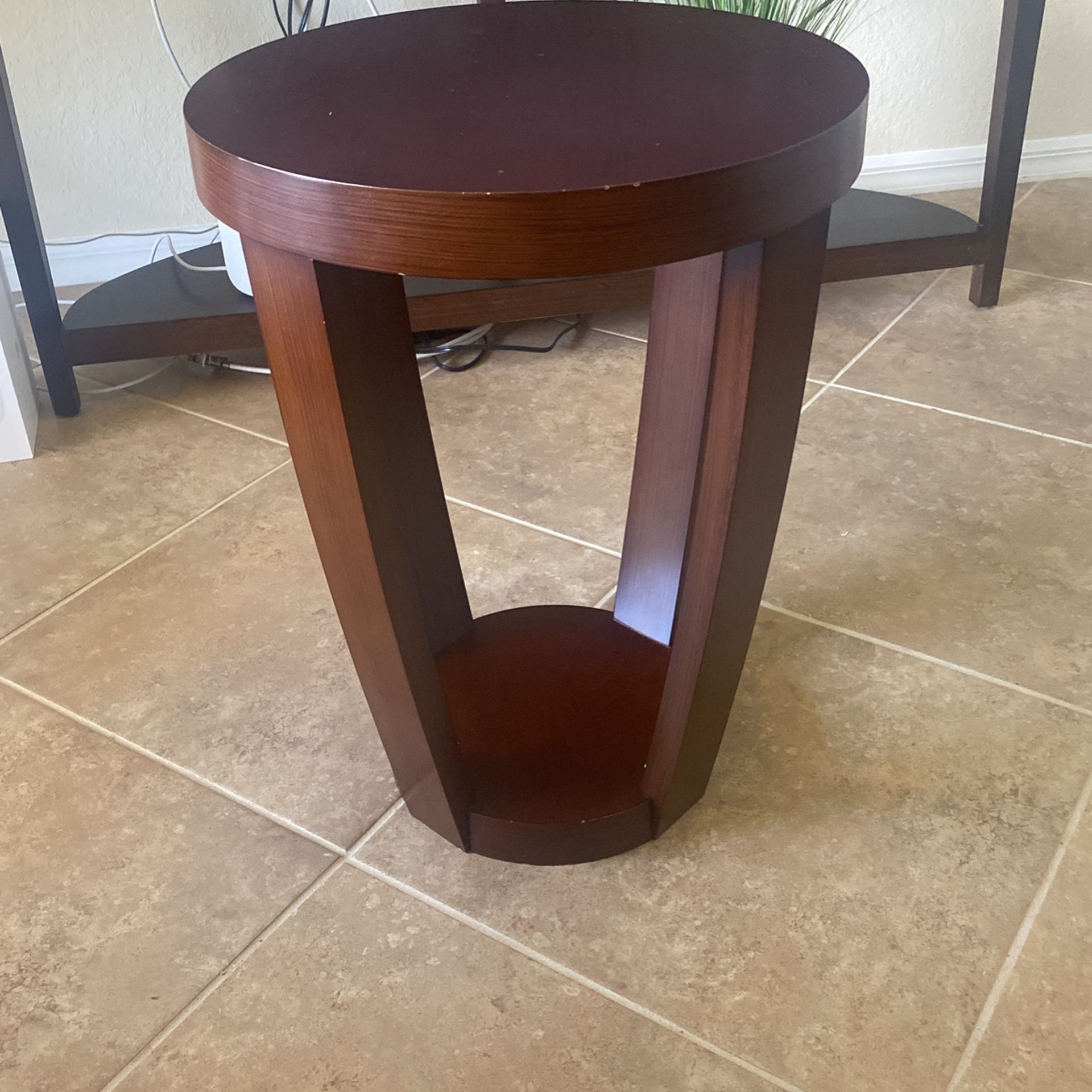 Barrel End Table