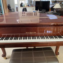 Baby Grand Piano - Hallet, Davis & Co
