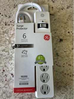 GE six plug surge protector