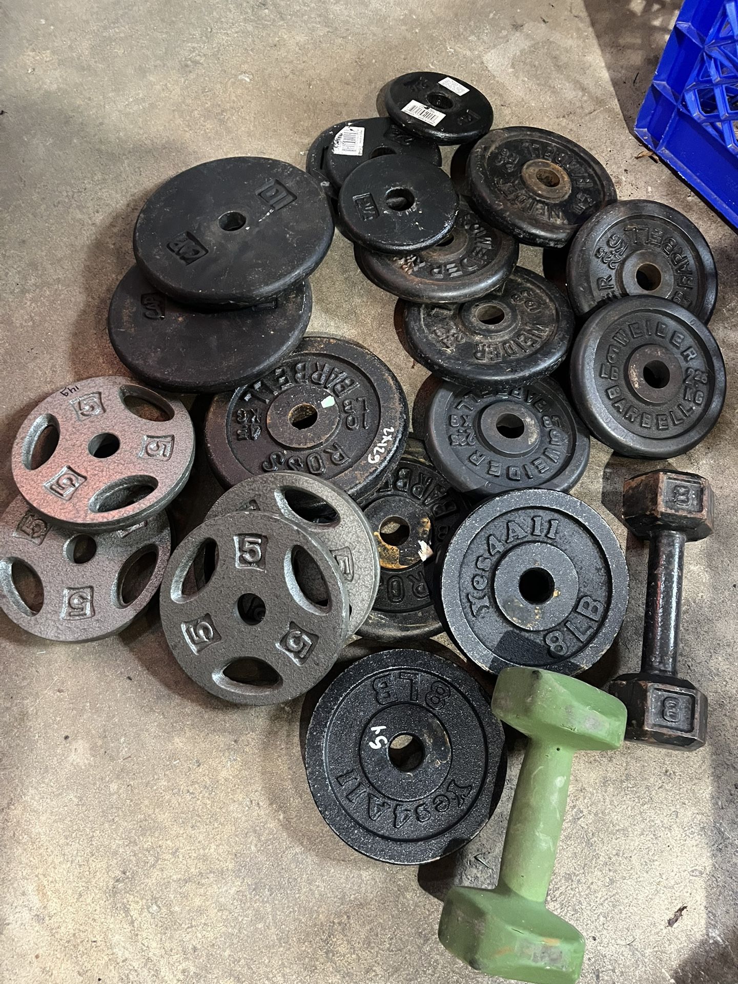 100 Lbs + Assorted Lifting Plates 
