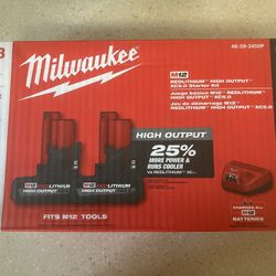 M12 5AH High Output Batteries And Charger