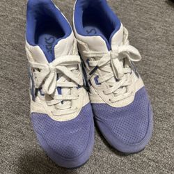 ASICS women’s white and purple sneakers