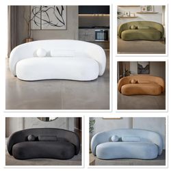 New Modern Curved Sofa, Kidney Sofa, Free Delivery ✅ Black Curved Sofa, White Curved Sofa