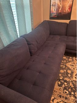 Blue sectional