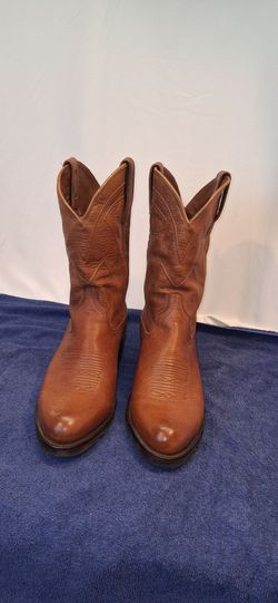 Tecovas Brown Leather Western Cowboy Boots Size EE