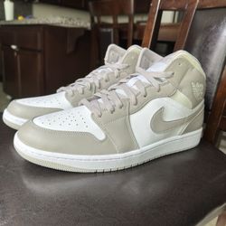 Nike Air Jordan 1 Mid College Grey 13