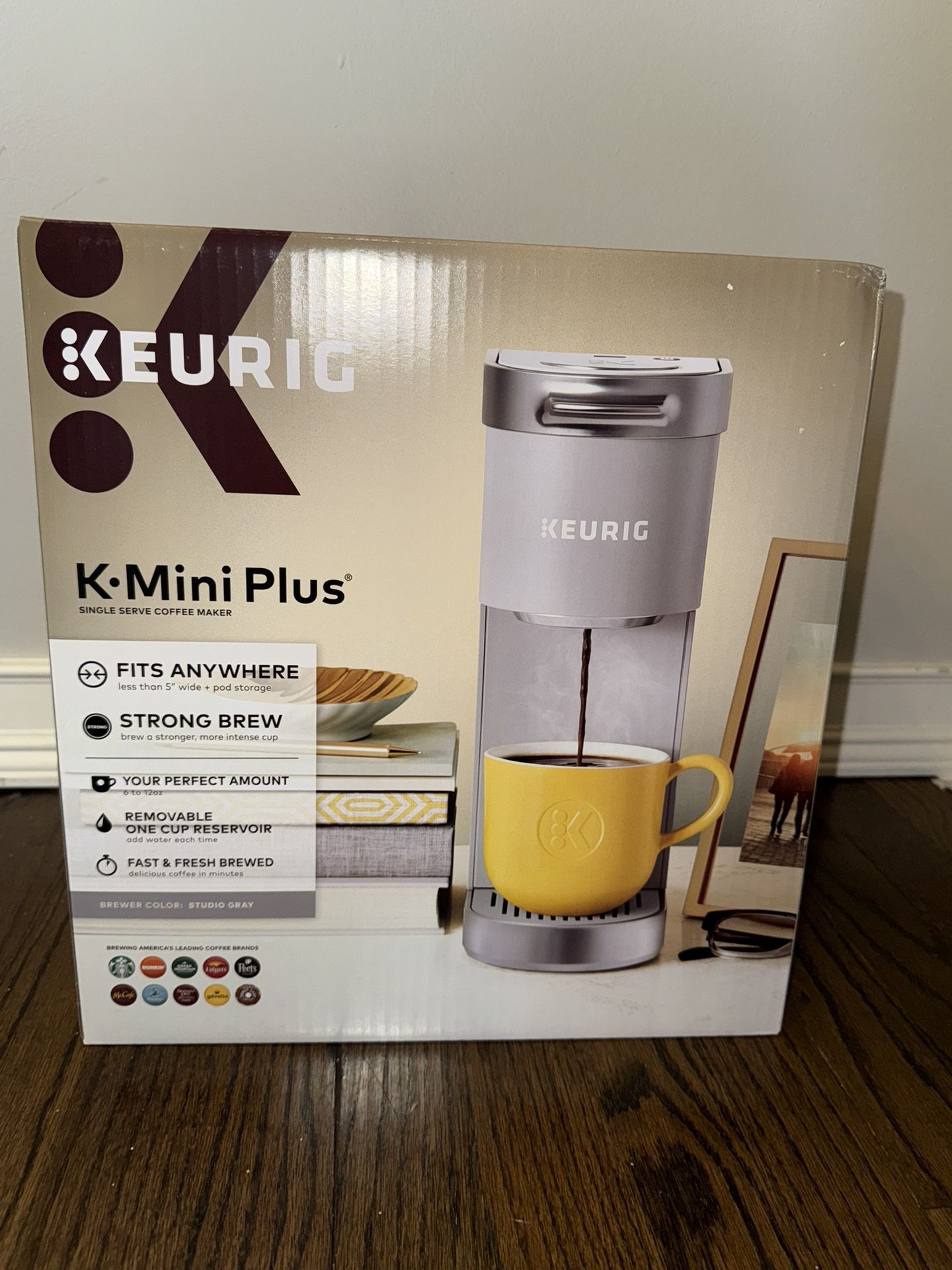 Keurig K Mini Plus Single Serve K Cup Pod Coffee Maker, Studio Gray