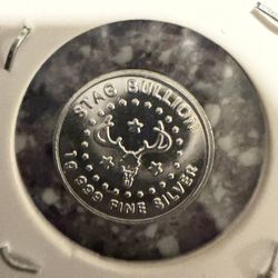 Pure Silver Stag 1g Rounds